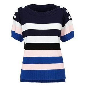 cabi Sailor Pullover -- Spring Sweater -- Medium -- Stripes
